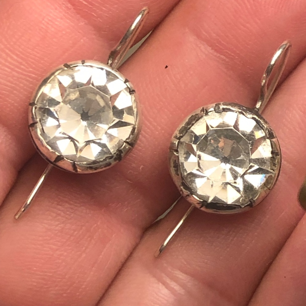 Georgian paste earrings
